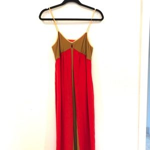 Silk maxi dress - super flattering!